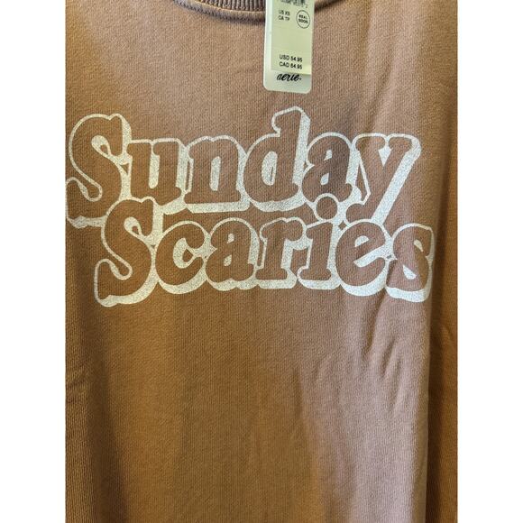 Aerie Sunday Scaries oversized Sweatshirt XS NWT - Picture 3 of 7